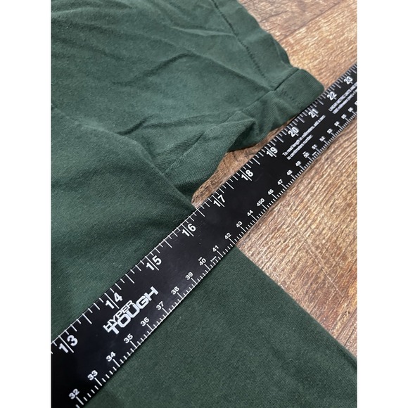 Vintage 90s Alaska Wolf Graphic Tee Single Stitch‎ Shirt Green Youth Large USA - Picture 4 of 5